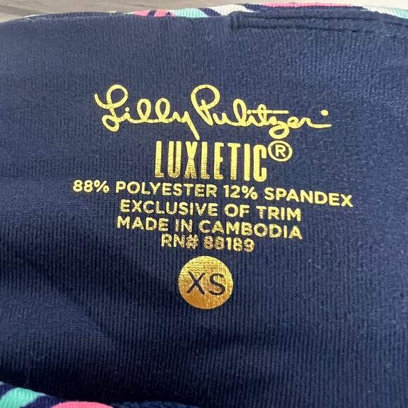 Lilly‎ Pulitzer Women's XS Luxletic Resortwear Neptunes Net Weekender Leggings - Picture 5 of 10